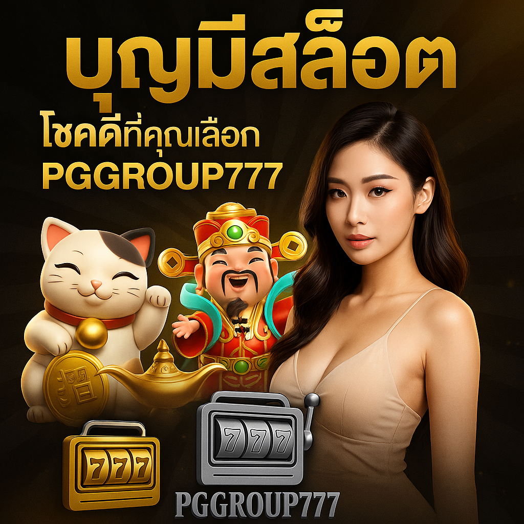บุญมีสล็อต ความโชคดีที่คุณเลือกได้ เล่นกับ PGGROUP777 แตกง่าย ได้เงินจริง
